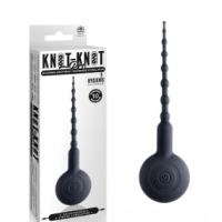 Knot-Knot Pro Silicone Vibrating Urethral Plug Black